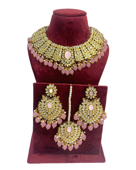 Blush Pink Kundan Set