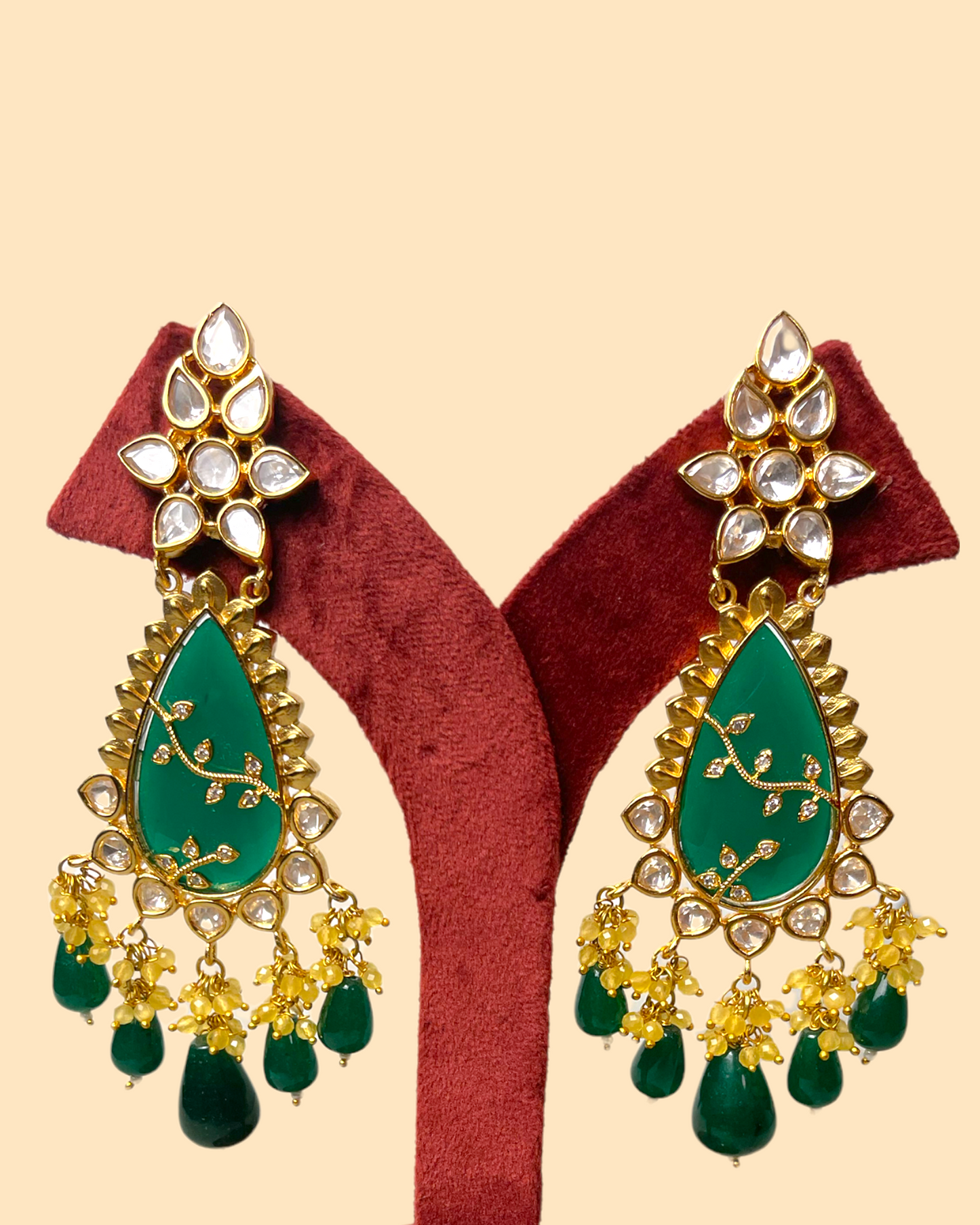 Silver Plated Tyaani Kundan Earrings