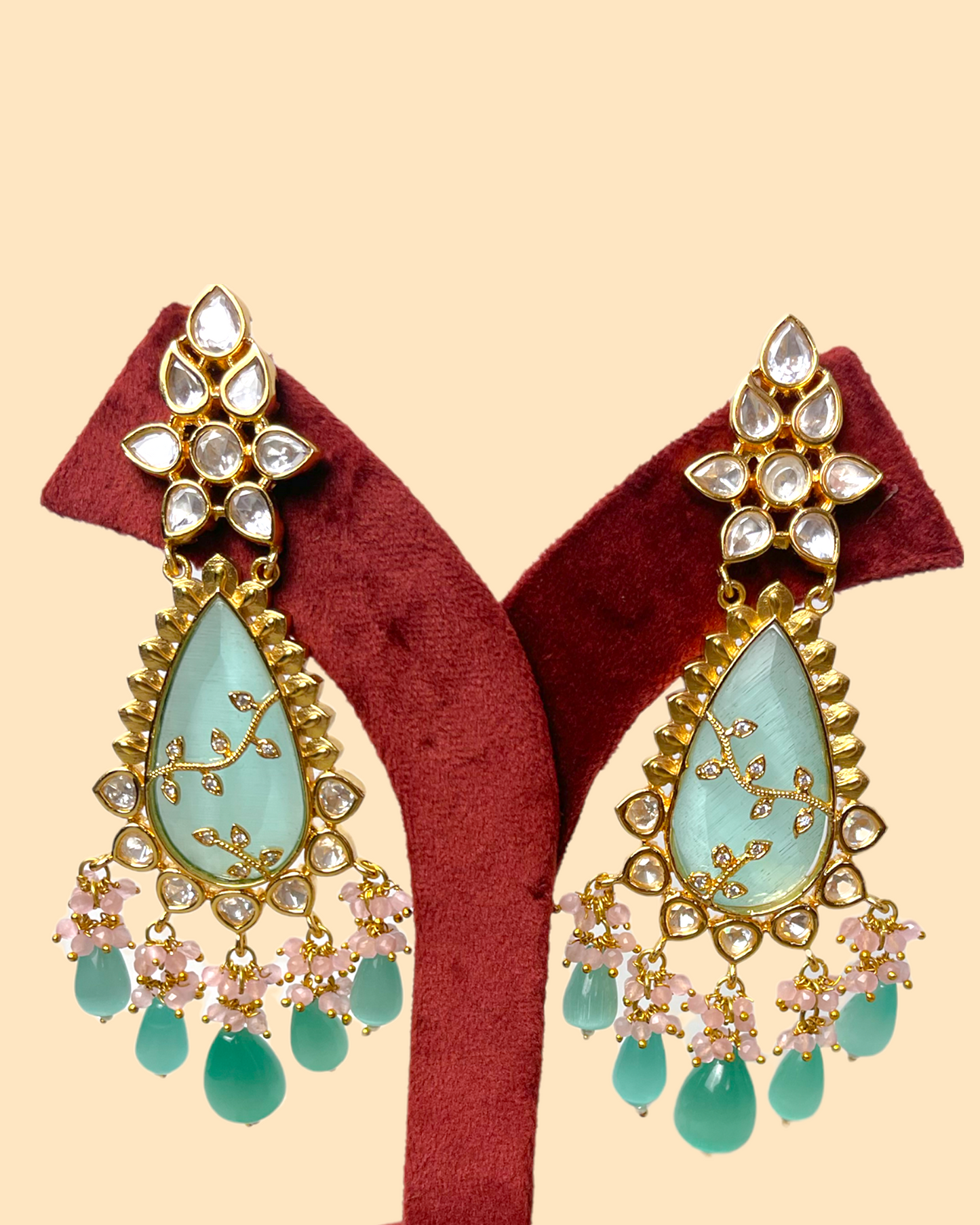 Silver Plated Tyaani Kundan Earrings